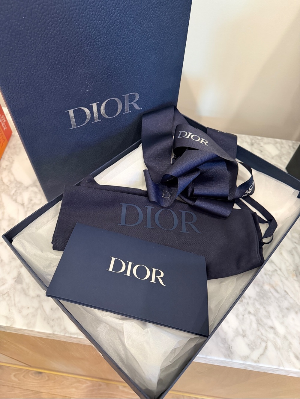 Dior Shoe Box, Dust Bag & Star Pendant